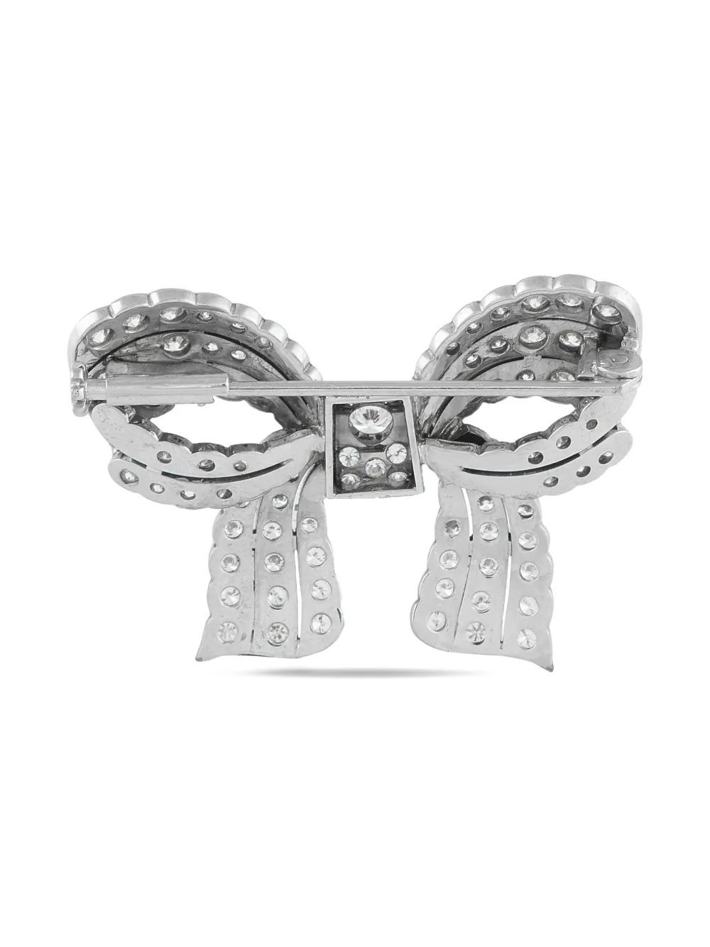 LB Exclusive 18K white gold Bow diamond brooch | Image 2