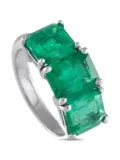LB Exclusive emerald ring - Silver