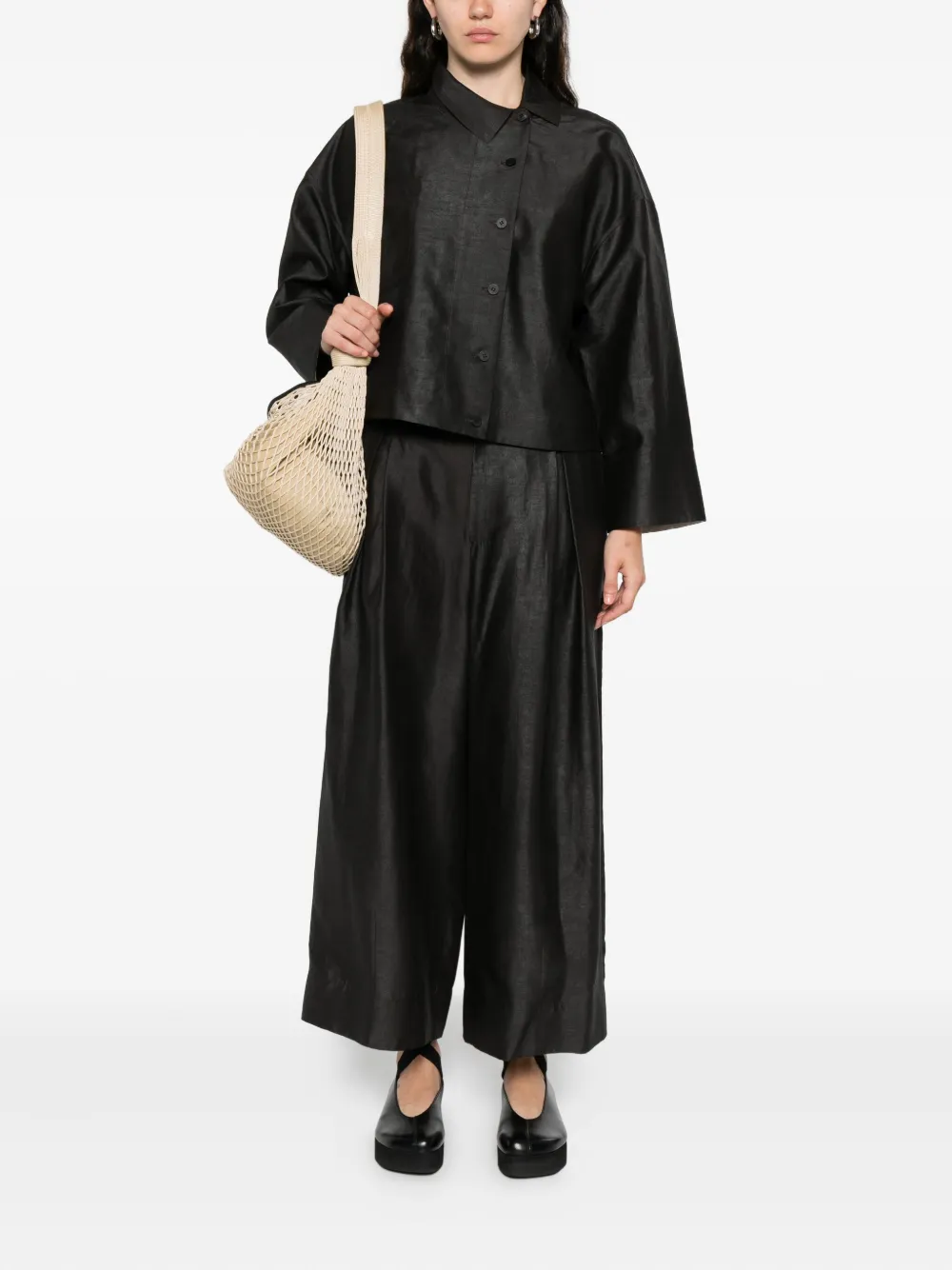 Soh Pleated Pants In Brown