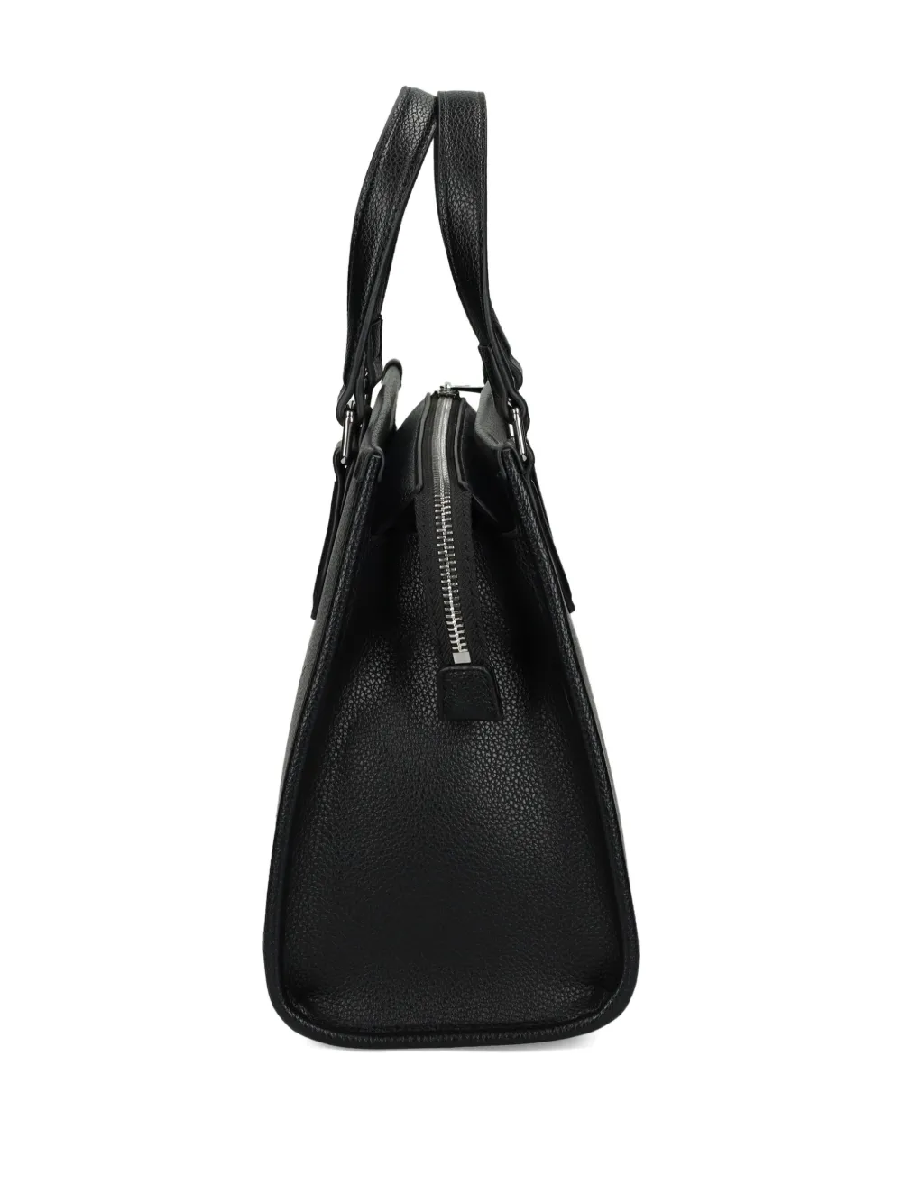 Lacoste Logo Motif Tote Bag In Black