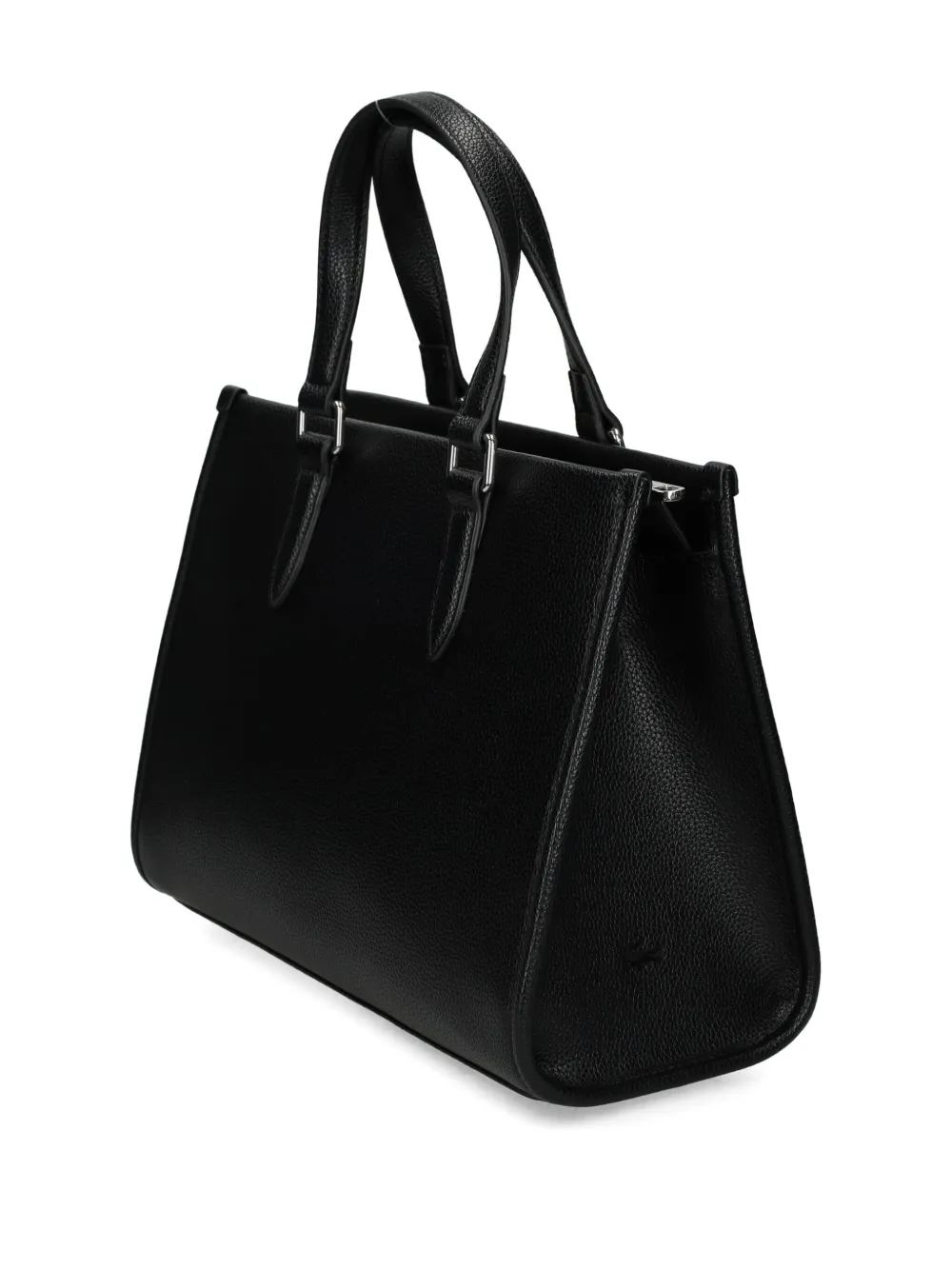 Lacoste Shopper met logopatroon - Zwart