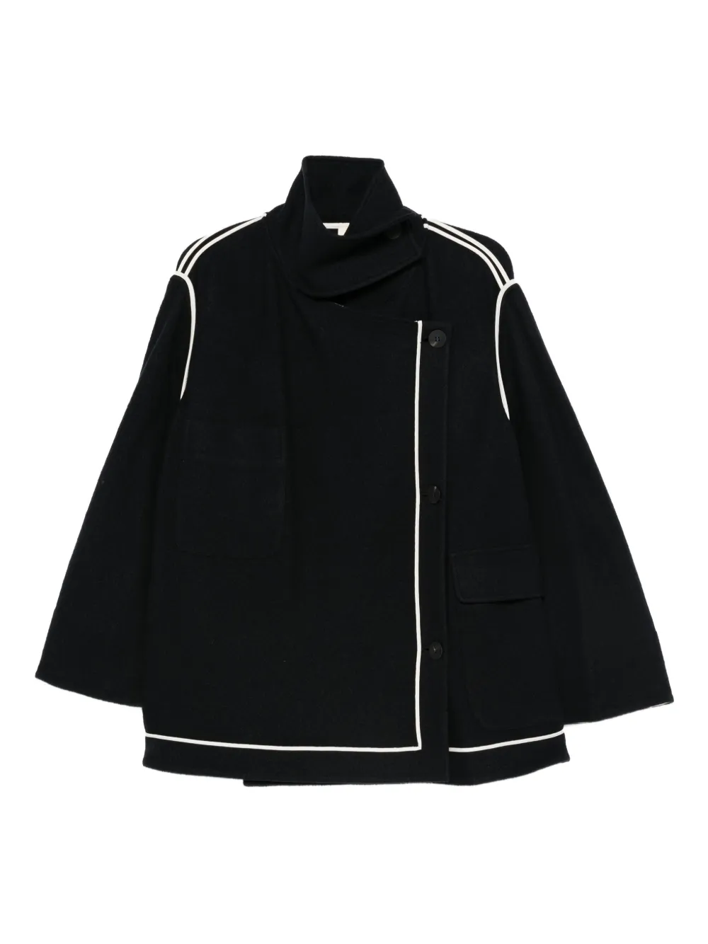 SOH contrasting-trim jacket | Blue | Image 1