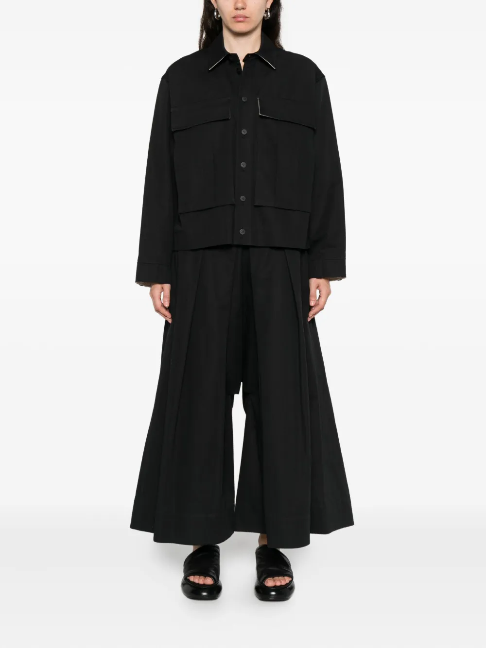 SOH pleated pants - Zwart