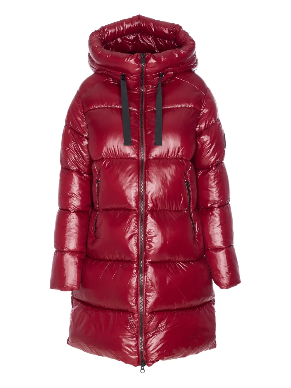 Save The Duck Padded Hooded Coat In Red