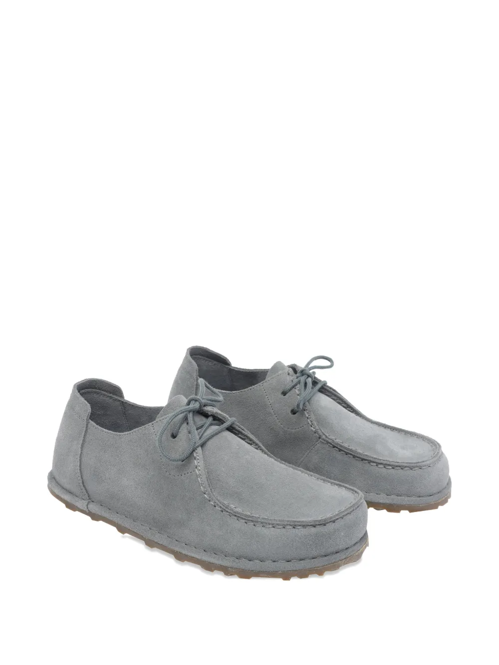 Birkenstock Leren veterlaarzen Grijs