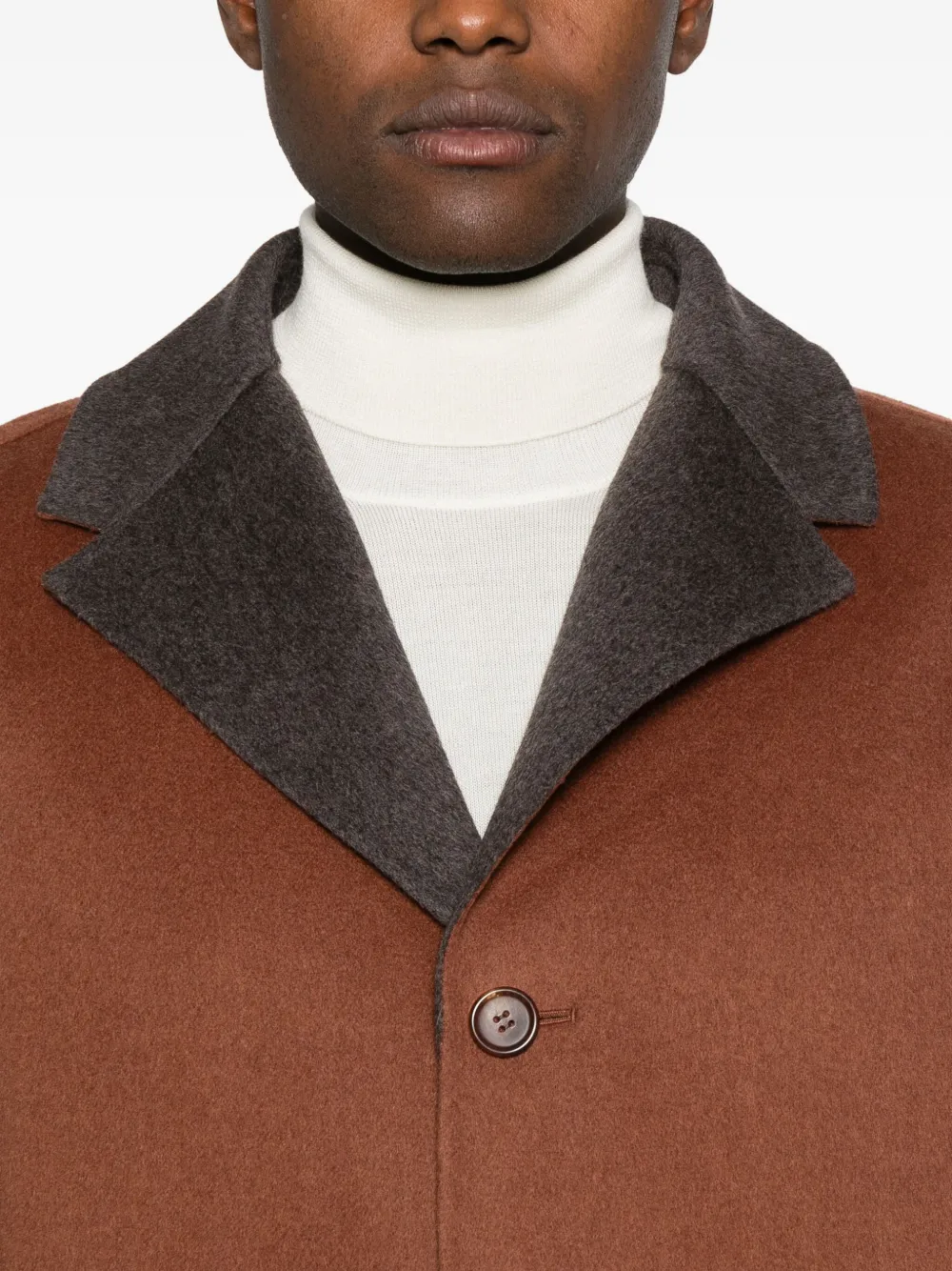 ALICIA AUDREY Wollen jas Bruin