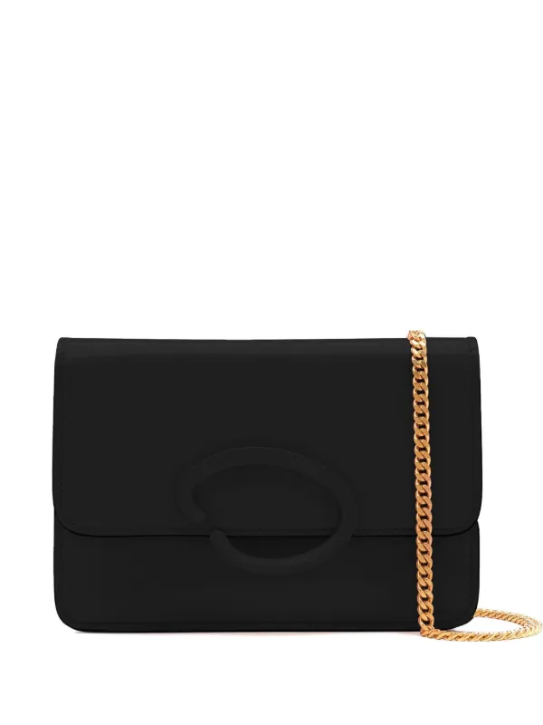 Oscar de la Renta Chain-strap Crossbody Bag in Black