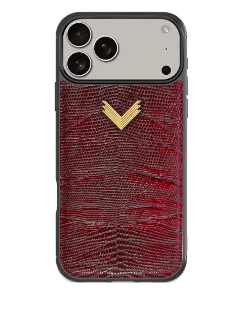 VELANTE leather-textured iPhone 17 Pro Max phone case