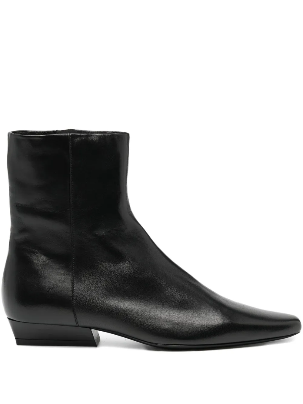 STAUD 20mm Wally flat ankle boot | Black | Image 1