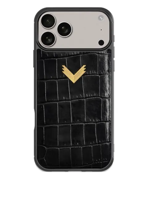 VELANTE crocodile-texture iPhone 17 Pro Max phone case