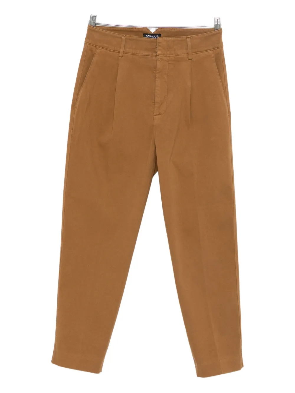 DONDUP pleated straight-leg trousers | Brown | Image 1