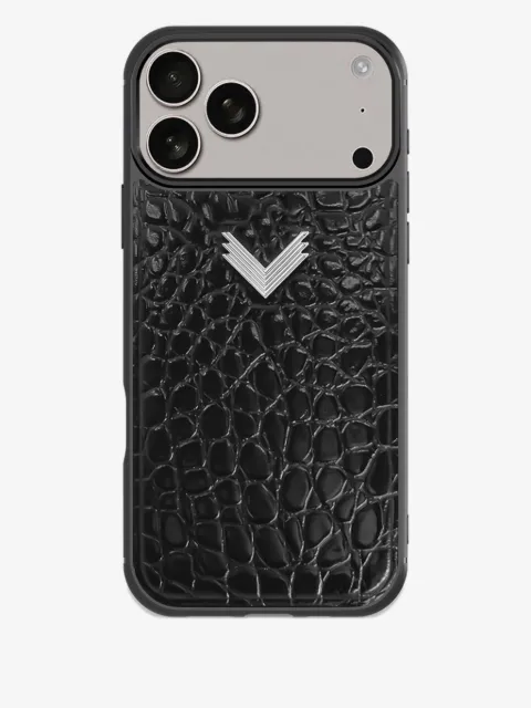 VELANTE coque d'iPhone 17 Pro à effet peau de crocodile