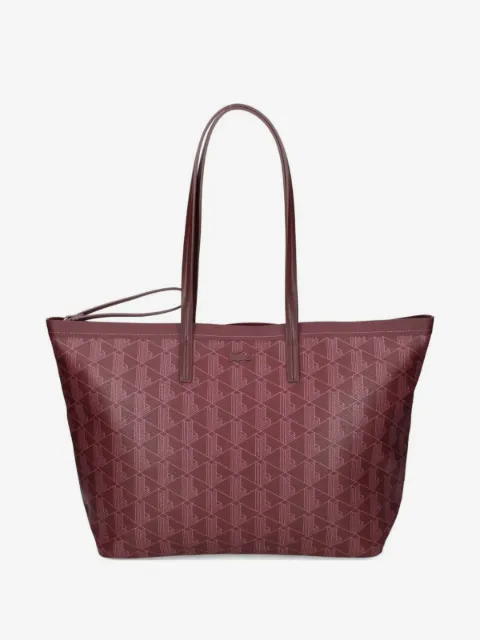 Lacoste embossed handle tote bag