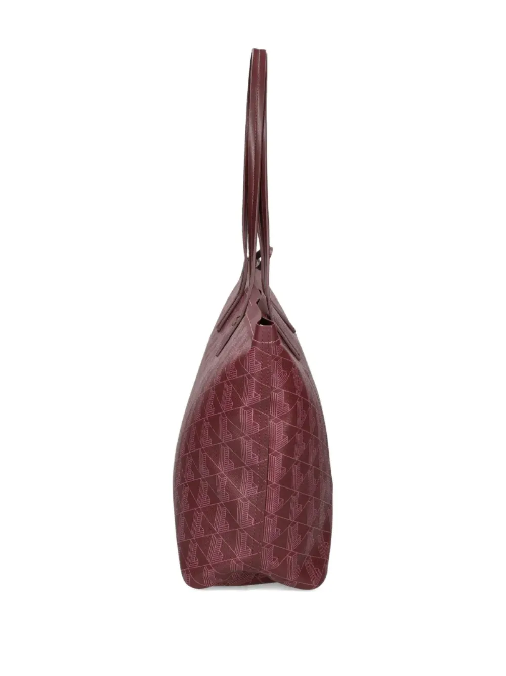 Lacoste Shopper met reliëf Rood