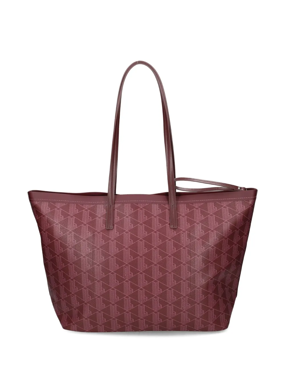 Lacoste Zely geometric pattern tote bag - Rood