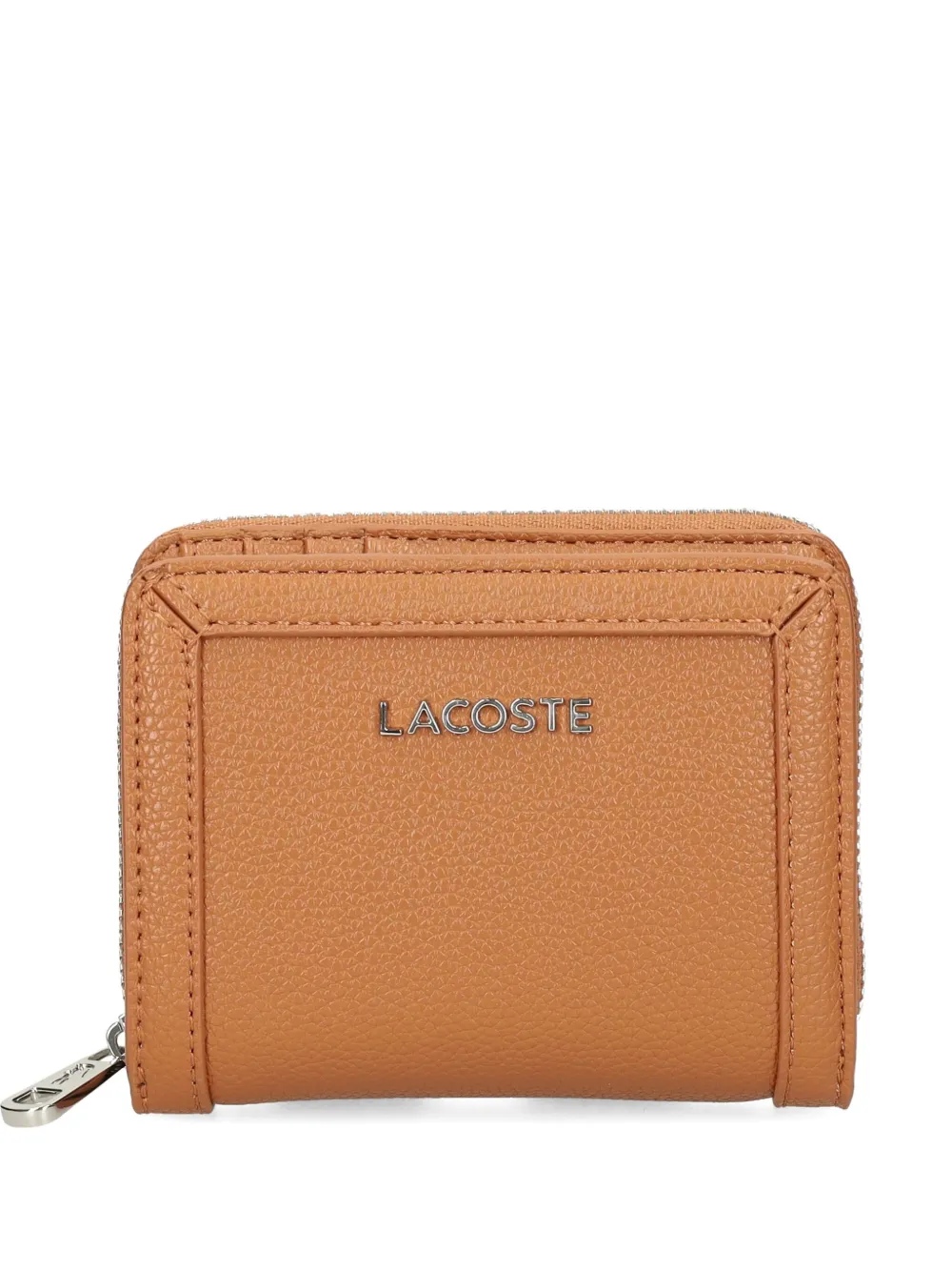 Lacoste textured zip wallet - ブラウン Lacoste textured zip wallet - ブラウン