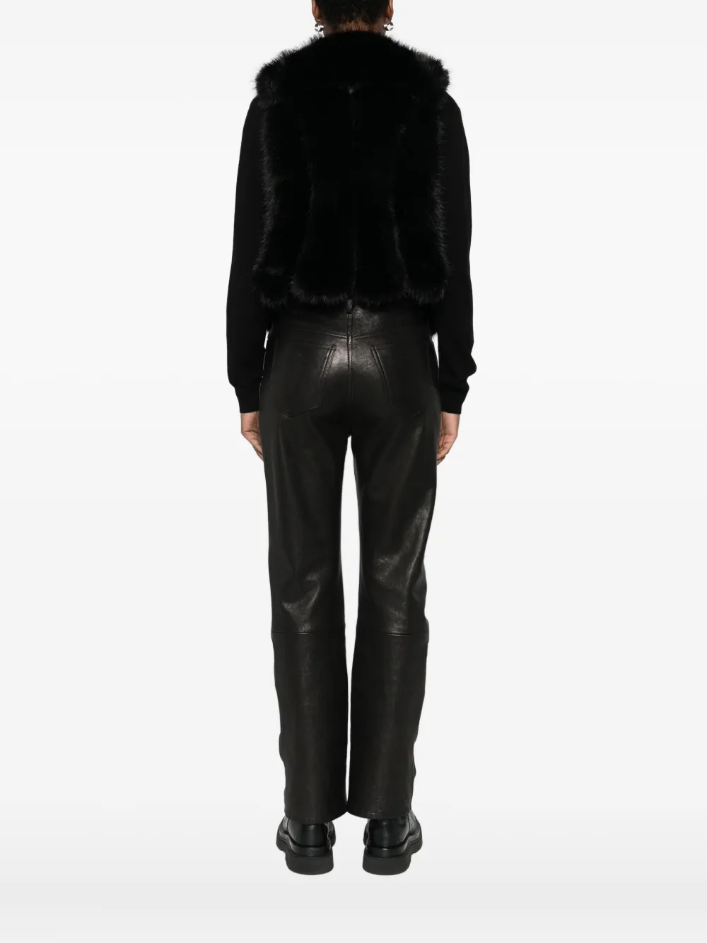 Blugirl V-neck Gilet In Black