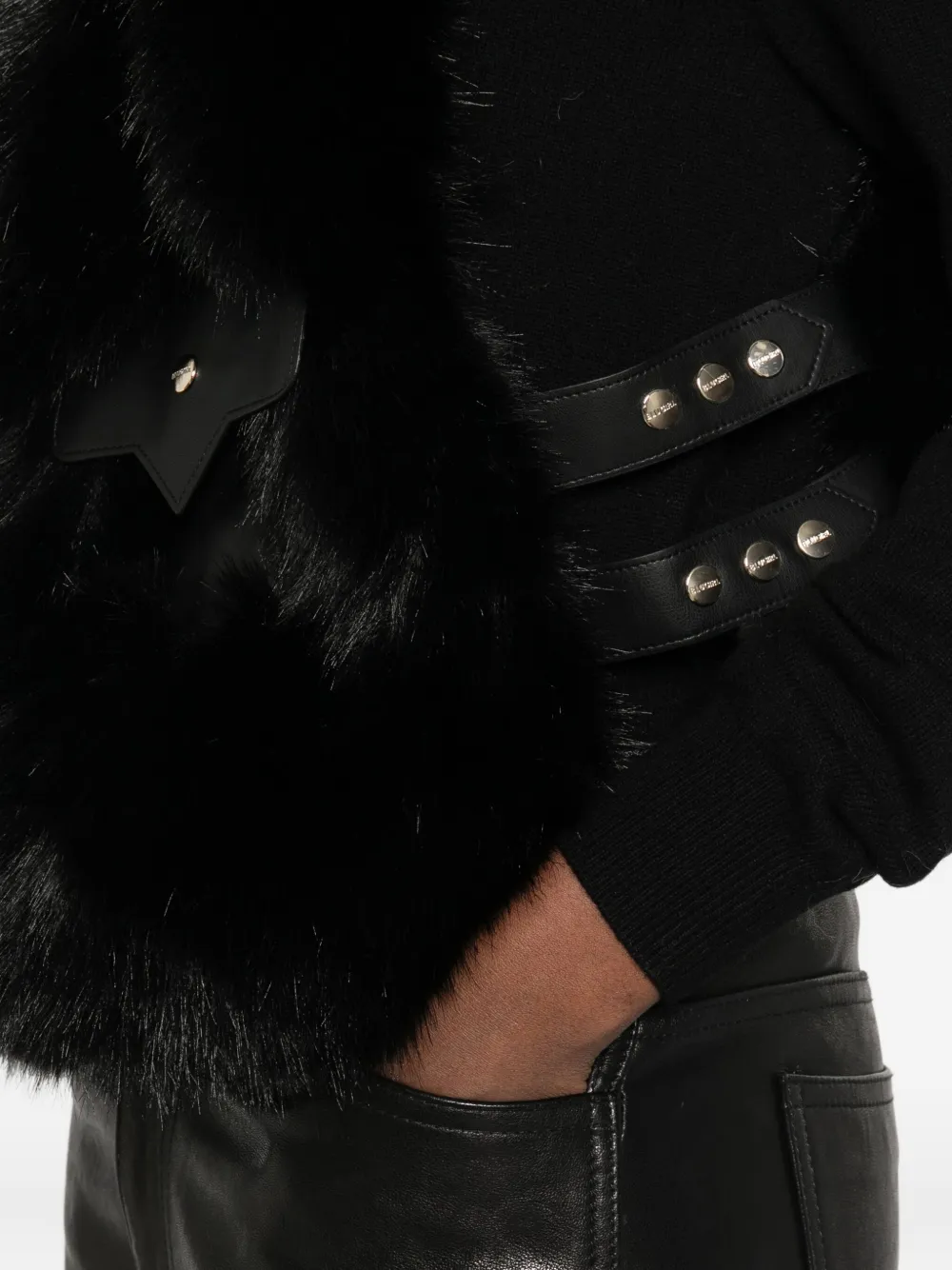 Blugirl V-neck Gilet In Black