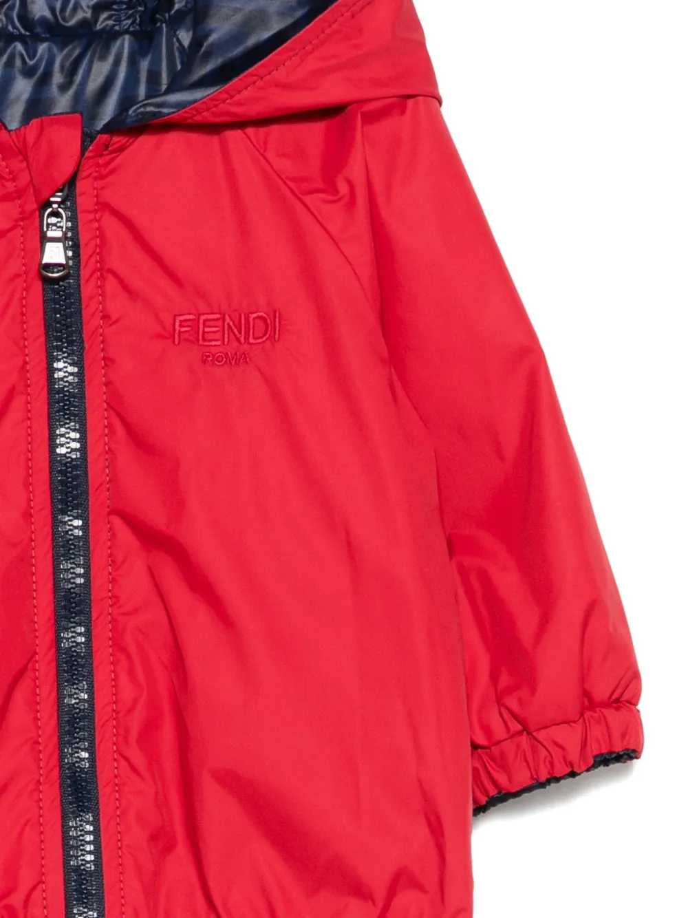 Fendi Kids Omkeerbaar jack Blauw