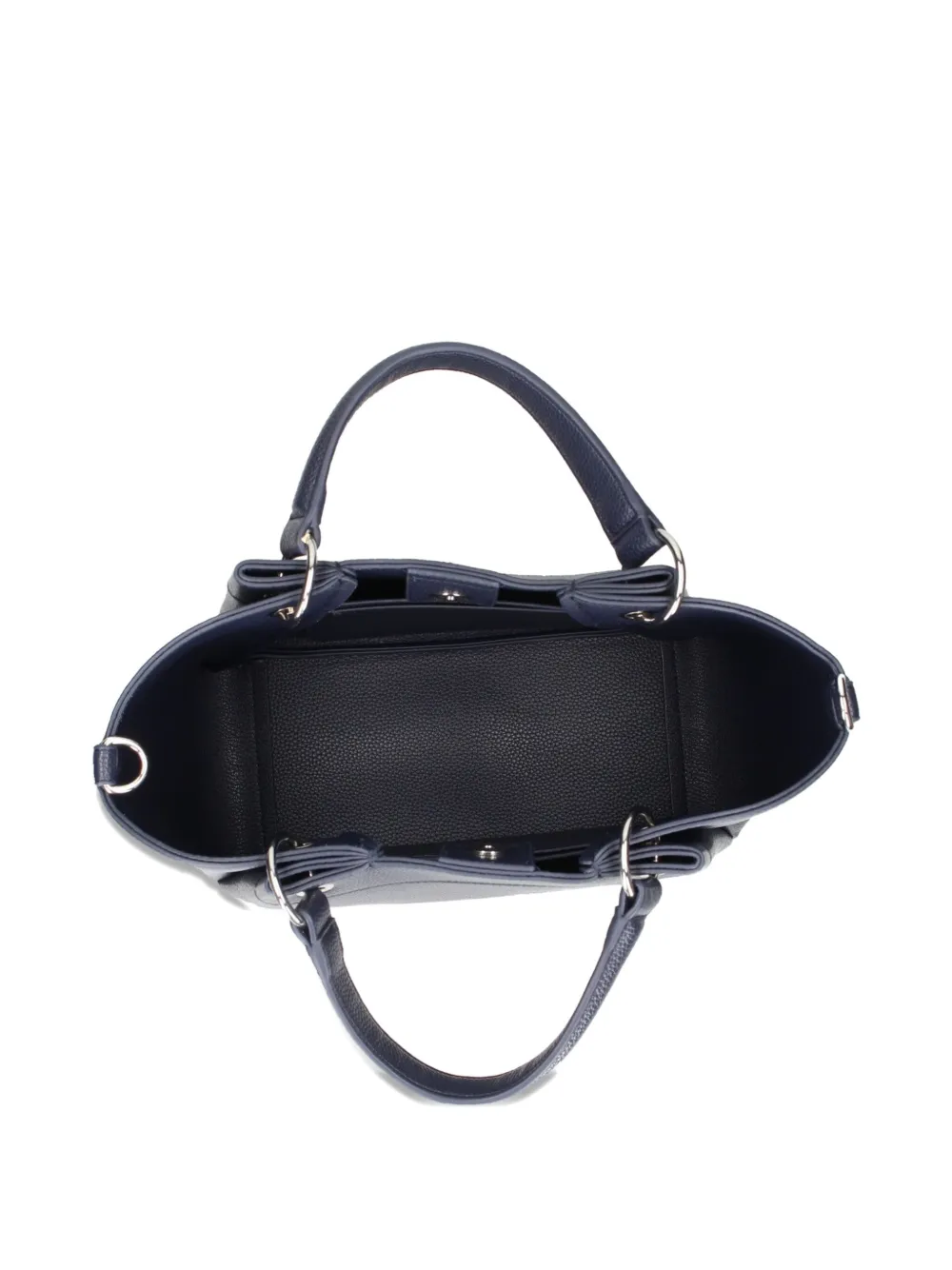 Armani Exchange Medium Top Handle Tote Bag In Black