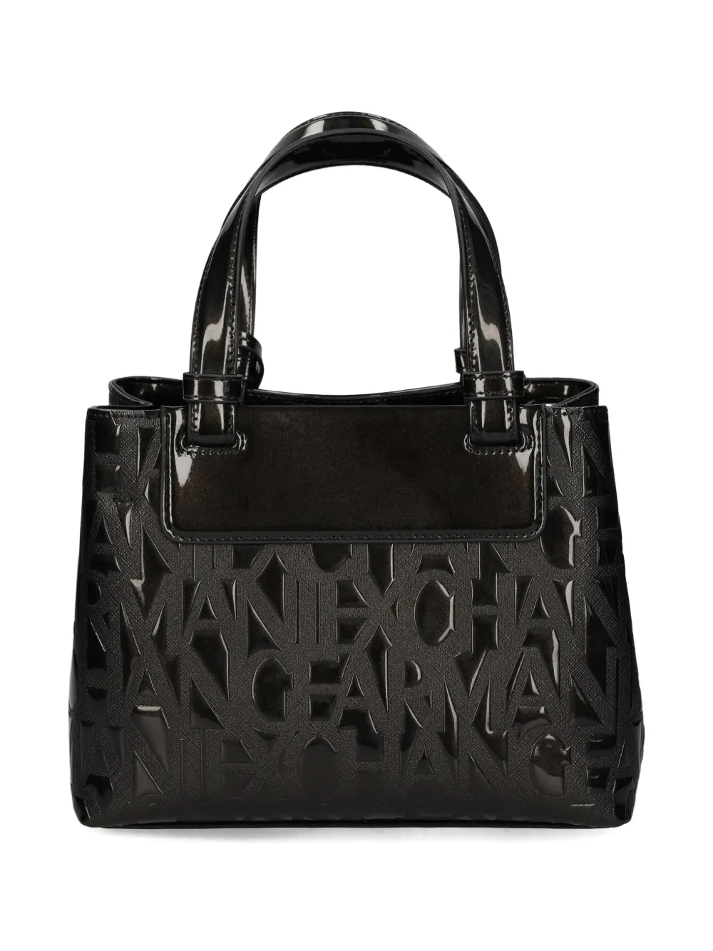 Armani Exchange logo embossed tote bag - Zwart