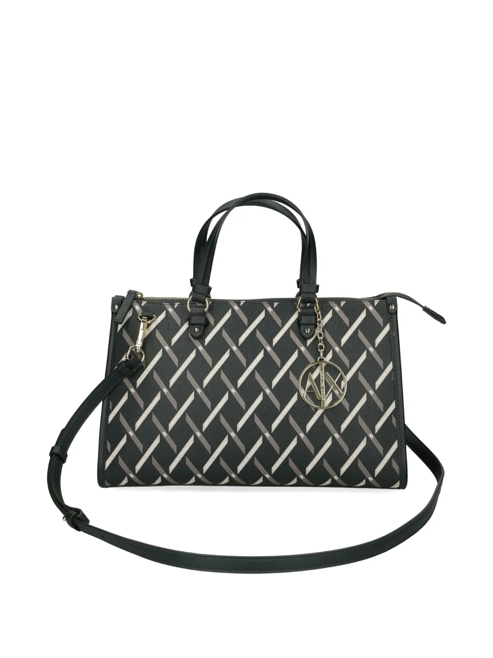 Armani Exchange Logo Graphic Tote Bag In Multi