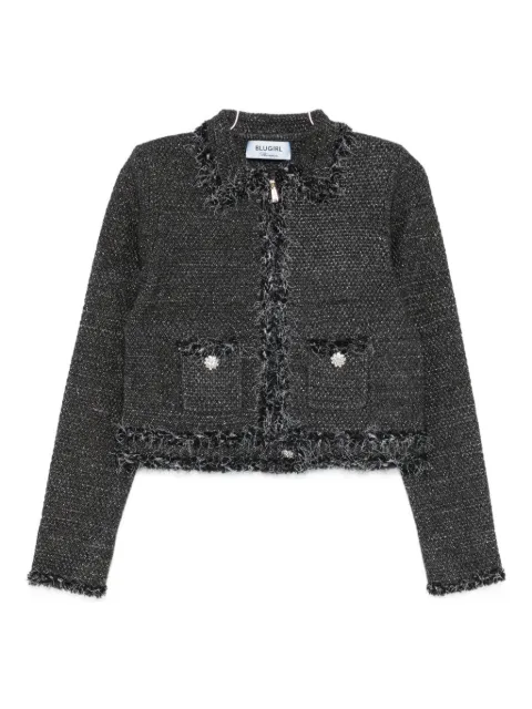 Blugirl fringed-trim embellished jacket 