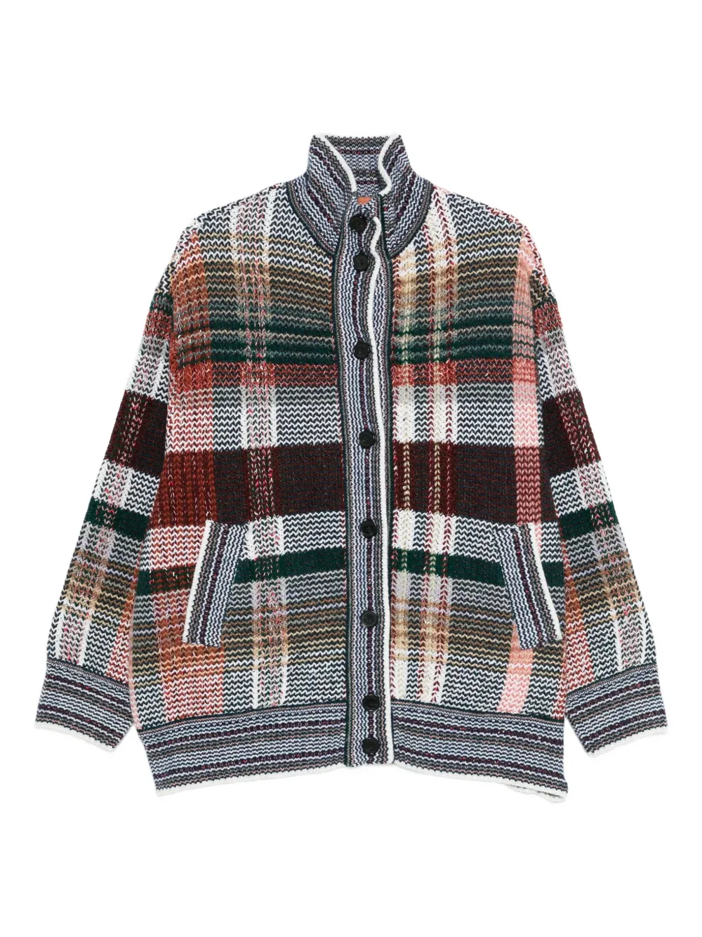 Missoni plaid-pattern cardigan - Bianco