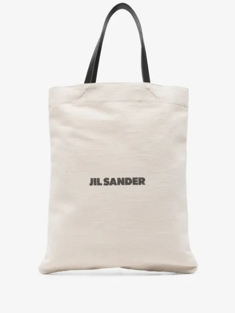 Jil Sander medium logo tote bag