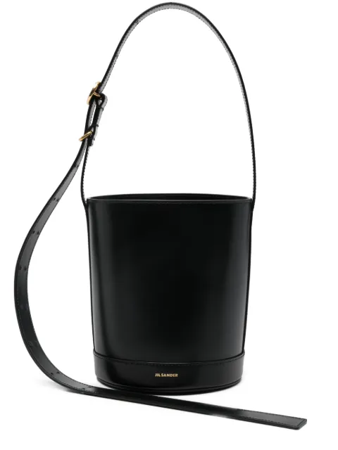 Jil Sander Cannolo logo-lettering bucket bag