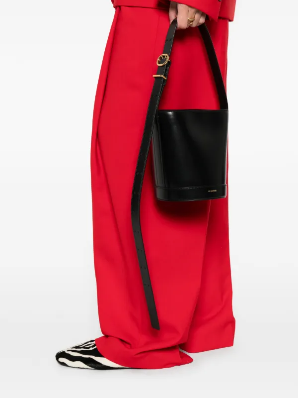 Jil Sander Cannolo バケットバッグ | ブラック | FARFETCH JP