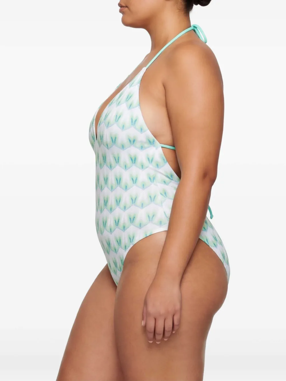 Missoni Badpak met V-hals en patroon Wit