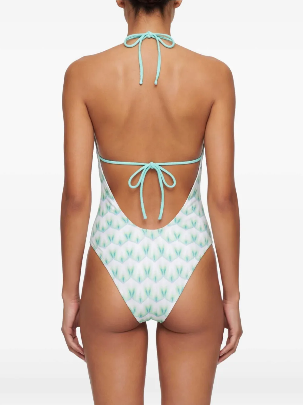 Missoni Badpak met V-hals en patroon Wit
