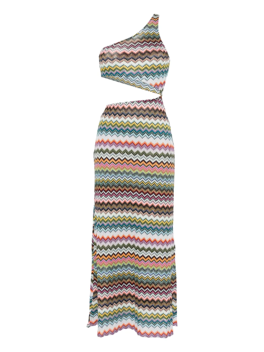 Missoni one-shoulder midi dress - ピンク