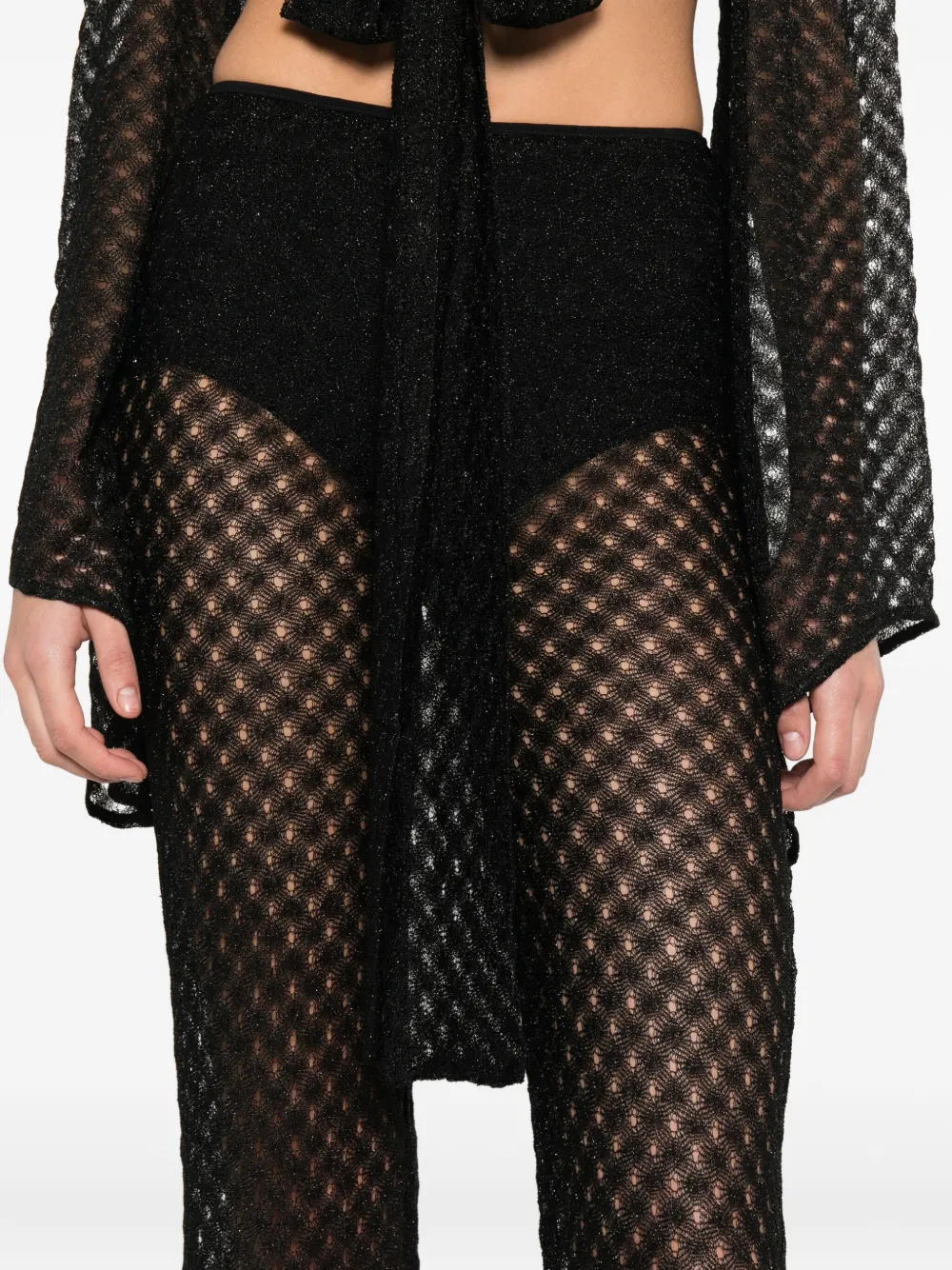 Missoni Flared Trousers In Black
