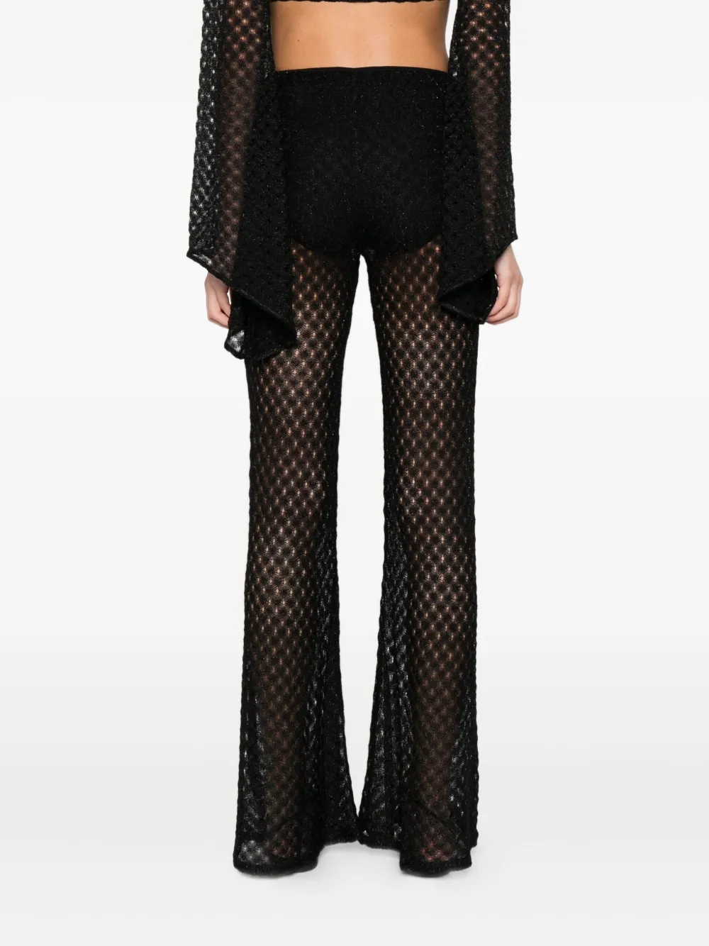 Missoni Flared Trousers In Black