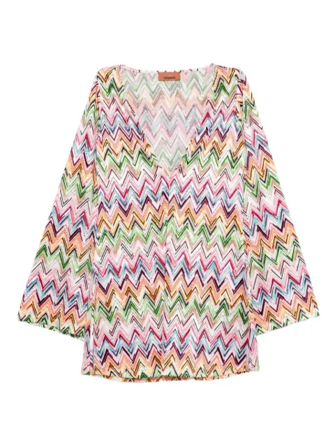 Missoni V-neck zig-zag mini dress