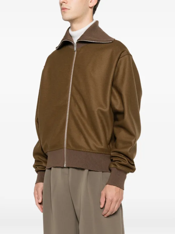 JIL SANDER ボンバージャケット Jil Sander ジップアップ ボンバージャケット | ブラウン | FARFETCH JP