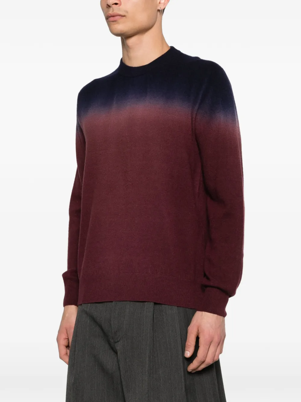 Jil Sander Ombré trui met lange mouwen Rood