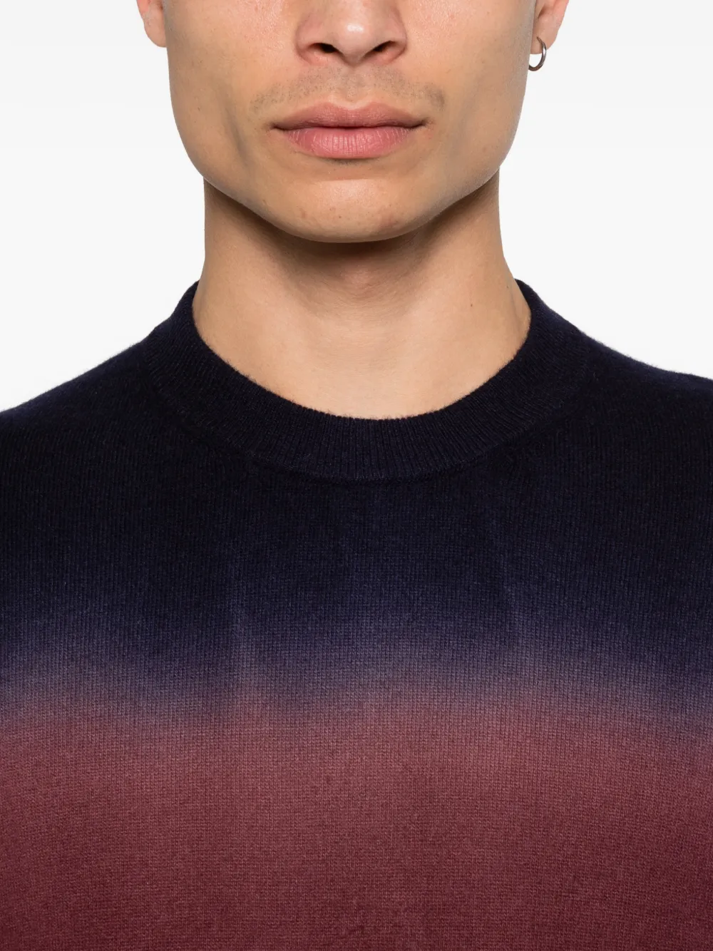 Jil Sander Ombré trui met lange mouwen Rood