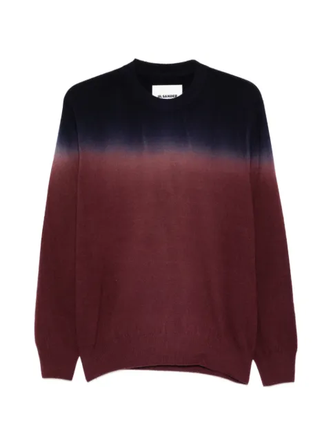 Jil Sander ombré long-sleeve sweater
