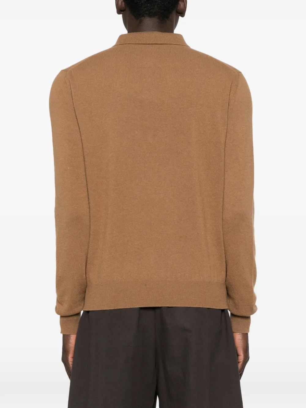 Jil Sander Poloshirt met lange mouwen Bruin