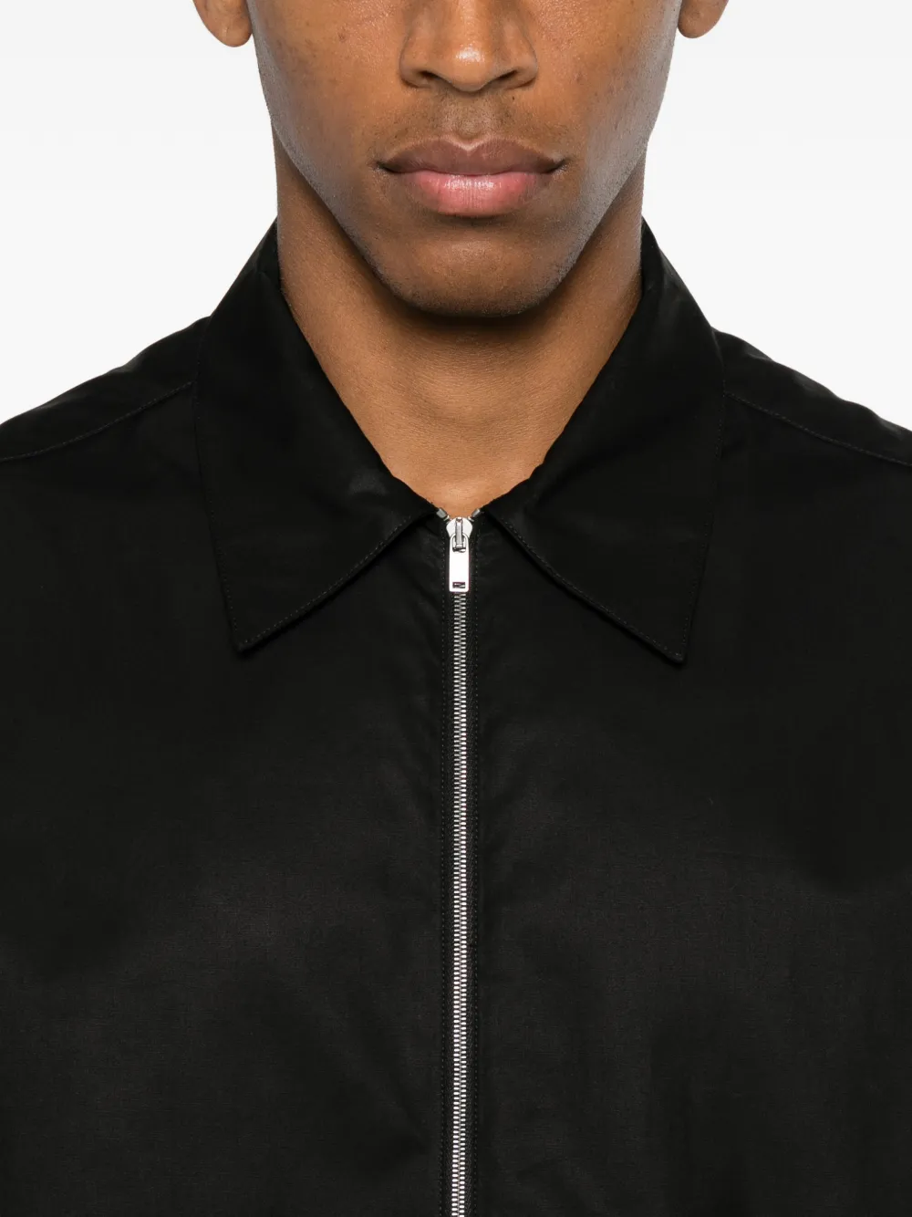 Jil Sander Overhemd met rits Zwart