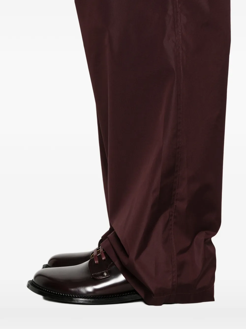 Jil Sander Taffeta broek Rood