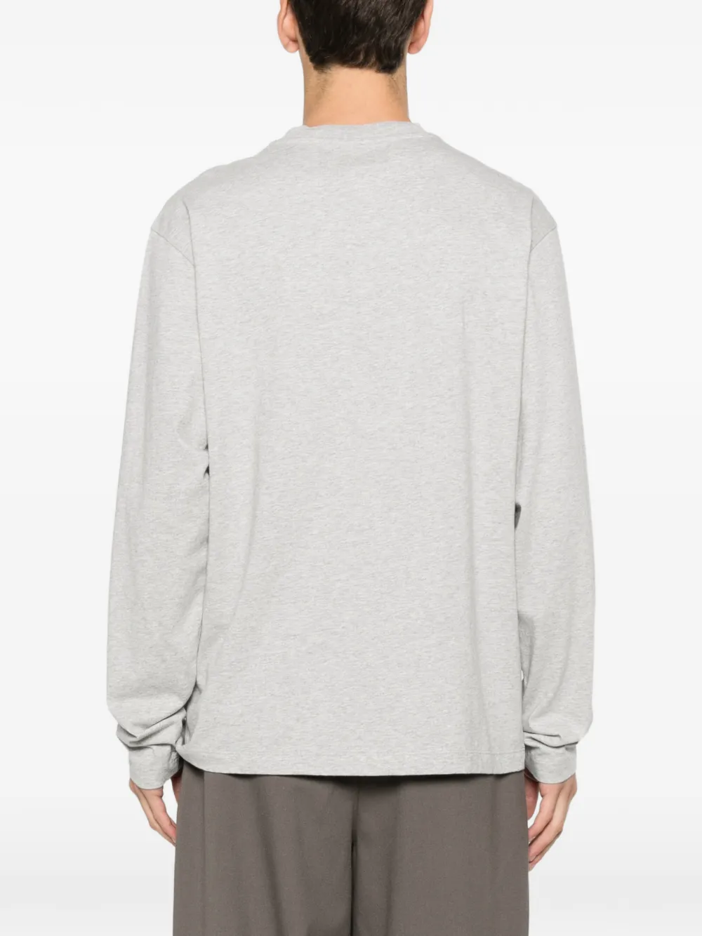 Jil Sander Drie T-shirts met ronde hals en lange mouwen Grijs