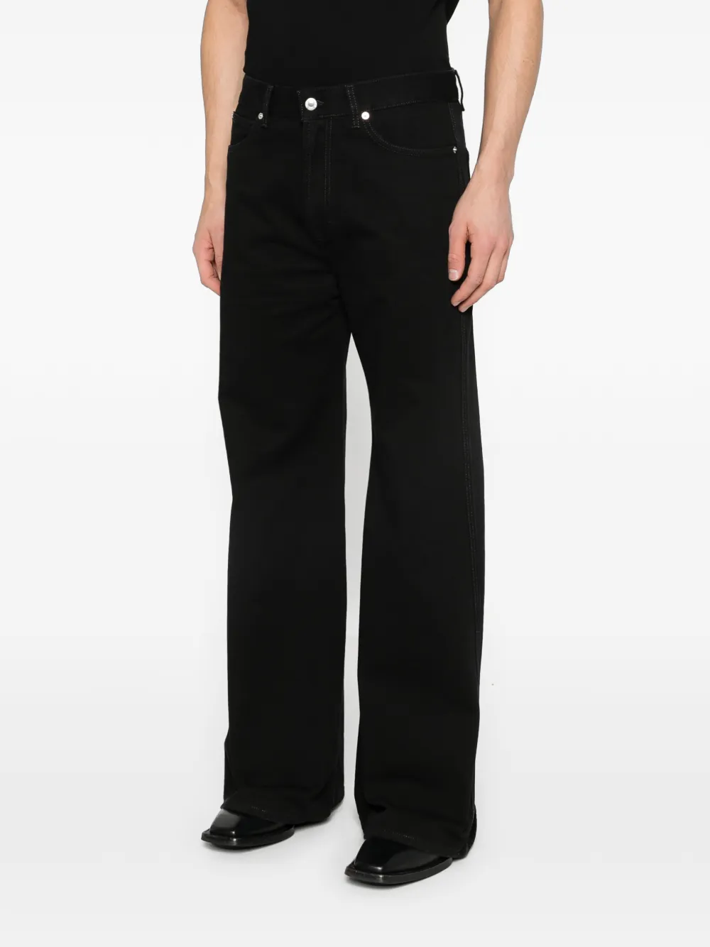  LỰu ĐẠn Phat Wide-leg Jeans - Black 