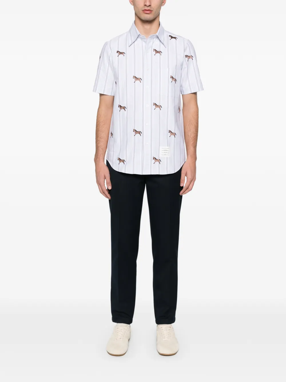 Thom Browne camisa con caballos estampados | Image 2