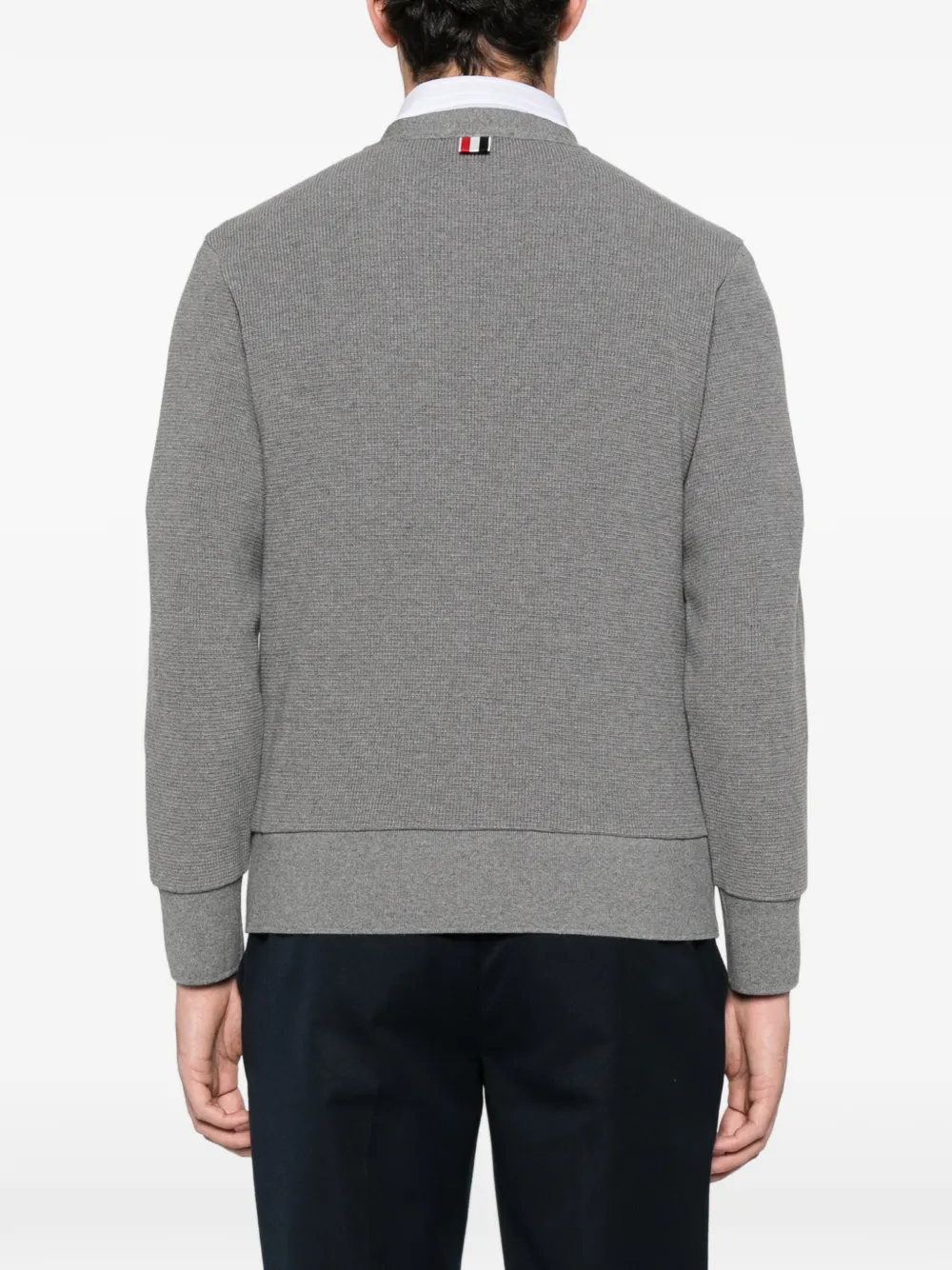 Thom Browne Vest met 4 strepen Grijs