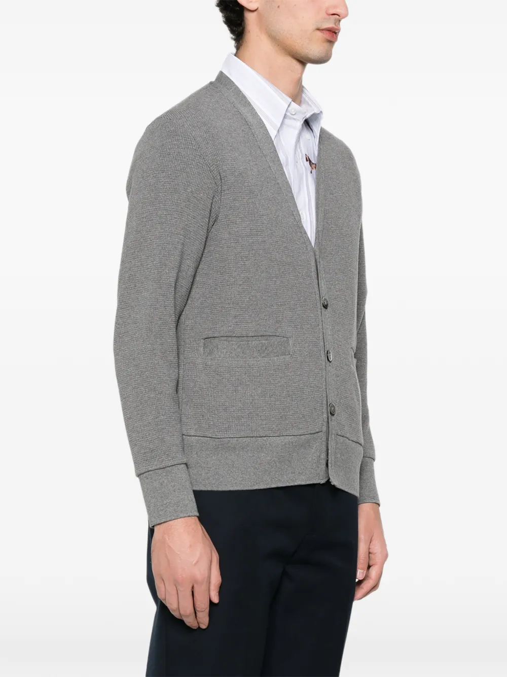 Thom Browne 4-bar intarsia cardigan | Cardigans | Image 2