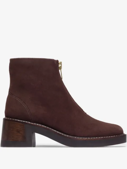 Bernardo 22mm Tess zip-front ankle boots